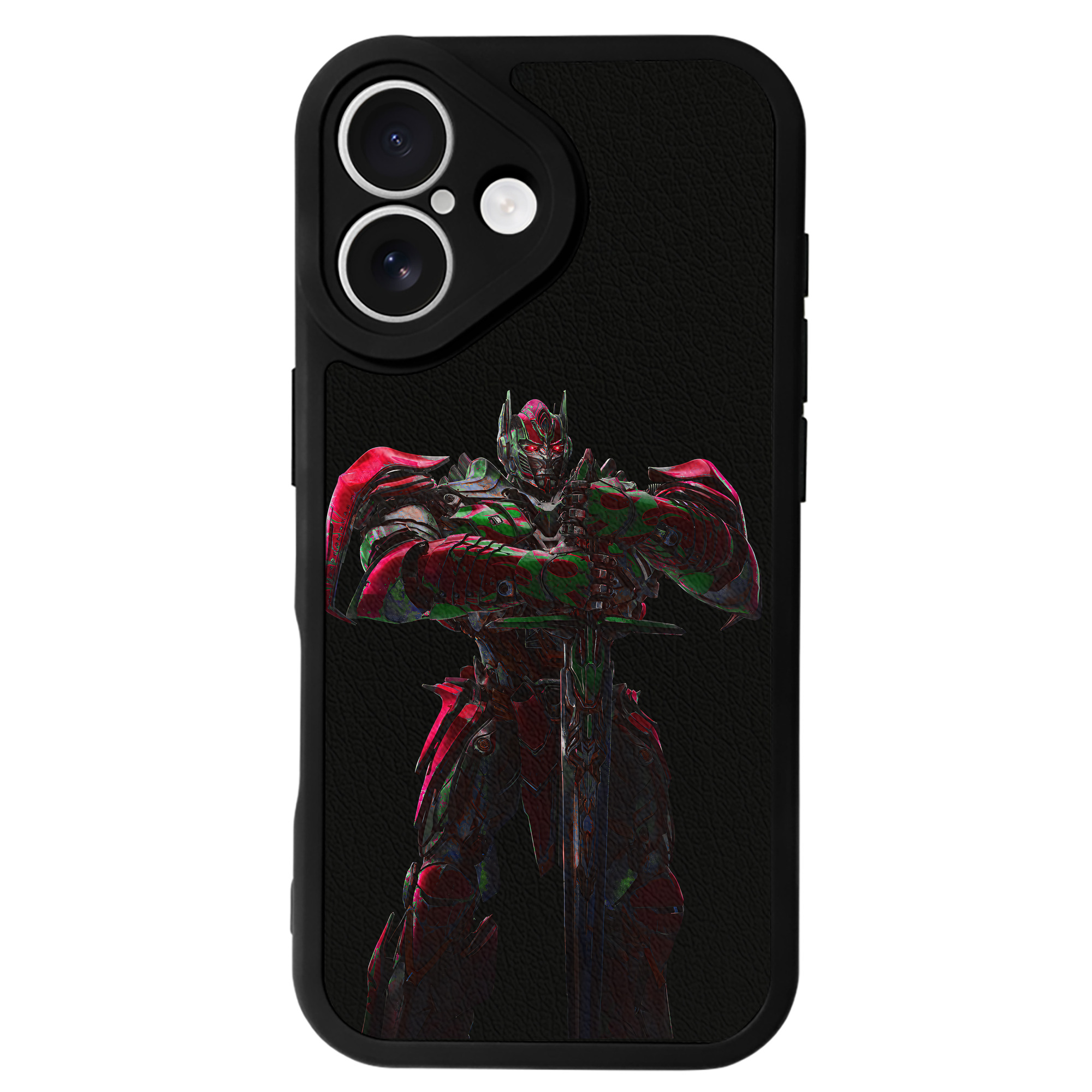 （画像用） Transformers トランスフォーマー 【iPhone 16シリーズ対応】シリコンスマホケース（レザー調） 材質：シリコン